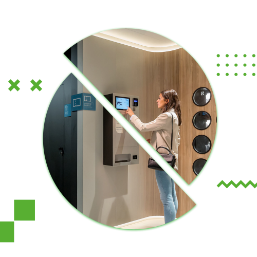 Organización y planificación automática de limpieza de aseos y zonas comunes de centros comerciales